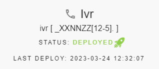 Deployed Status Button